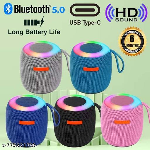 bluetooth speakr, best bluetooth speaker, mini Bluetooth speaker, base Bluetooth speaker, Bluetooth Speaker 3D with Loud Stereo Sound and Long Playtime Mini Speaker Easy to Carry, Portable Wireless Bluetooth Premium Speaker - Any Random Color