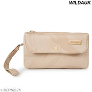 WILDAUK  Casual, Formal, Party Cream Attractive & Printed Clutch