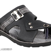 TieFit Men's Accupressure Non-Slip Slippers & TieFit Men's Thong Slipper Combo Pair Of 2