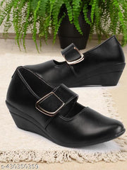Romds Side Valcro Comfortable & Stylish Formal Light Weight Wedge Bellies for Girls and Women belly