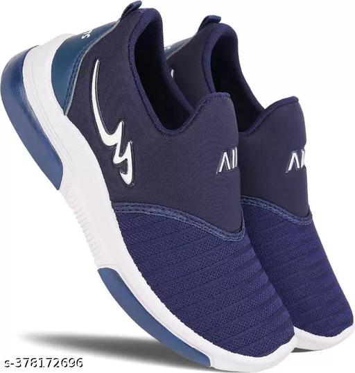 Stylish Boys and Girls Textured Canvas Blue Casual Shoes