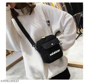 Canvas Crossbody Sling bag for Casual Party Bag Purse with Adjustable Shoulder Strap and Printed Design for Girls