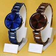 New Fancy Women Watches Stylish Women Beige Metal Analog Watch Combo