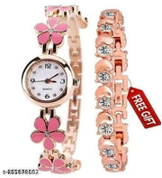 Designer Round Case Dial Attractive Metal Belt Women Analog Watches for Girls