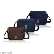 Men's Sling Bag Pack of 3 Stylish Cross Body Travel Office Business Messenger Bag for Men Women