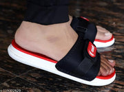 Aadi MRJ1452 Men's Red Synthetic Leather Daily Casual Slipper