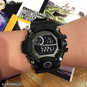Kids-Boys Black Rubber Casual Sports Watches