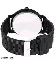 Paidu Black Dial Black Rubber  Stylish Wrist Watch for Boys and Men Pack-1