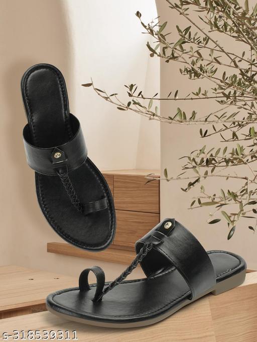 stylish flats for women Black