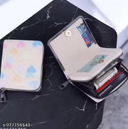 Women’s RFID Blocking Zip Around Card Holder Wallet – Compact Credit Card Case, Mini Cash Organizer, Secure Metal Frame Wallet with Multiple Card Slots, Coin Pocket & Travel-Friendly Design