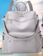 MomsyStore Leatherette Backpacks For Women And Girls
