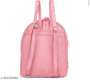 Women's PU 2 Compartment Solid Bagpack | Bag For Women | Bag |  Shoulder Bag | Bagpack