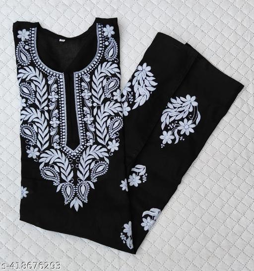 Chikankari Cotton Kurti