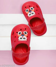 Slingback Clog for Boys & Girls || Indoor & Outdoor Clogs for Kids with Panda Cartoon Charm