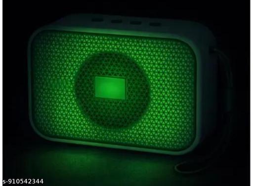 Portable Bluetooth Soundbox with Integrated Carry Strap, Rechargeable Battery, and Universal Smartphone Compatibility
