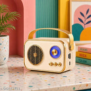 Vintage Bluetooth Wireless Speaker | 10W RMS Loud Sound | Retro Design with Type-C Charging, 8H Battery Backup | Multicolour