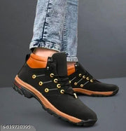 Trending BOOTS for MEN and BOYS Black and White Casual Shoes | Men and Boys Sport Shoes | Men and Boys Sneakers | Men and Boys Running Shoes |Men and Boys Partywear Shoes