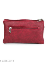 GUKA Wallet For Women / money organizer / women clutch / 3 zip compartments / multi compartment wallet