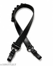 Adjustable Leather Cartridge 12 Bore Belt with Bullet Loops (Durable and Light Weight) Black