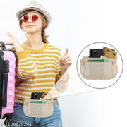 Slim Travel Money Belt & Passport Holder – Invisible Security Waist Bag for Men & Women