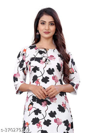 Polyster/Crepe fabric-Beautyfull kurti for women
