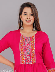 Three-Quarter Sleeves WOMEN new stylish NAYARA Cut kurti