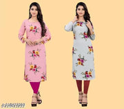 Polyster/Crepe fabric-Kashvi Pretty Kurtis