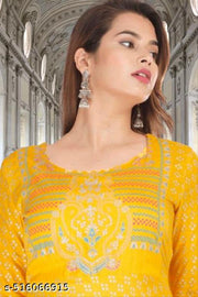 WSP Latest new Silver Printed Anarkali Gowns for Women and Girls