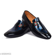 DESTA Men's Black Comfortable & Stylish Synthetic Slip on Formal Shoe