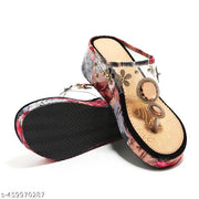 Stylish New Design Trendy Attractive Casual & Comfortable Rhinestone Decor Women's Flat Sandals For Girl's & Women