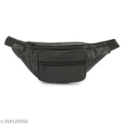 Latest Unisex Genuine Leather Waist Pouch Bag with Adjustable Length Leather Waist/Fanny Bag