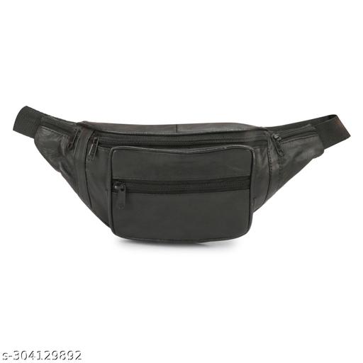 Latest Unisex Genuine Leather Waist Pouch Bag with Adjustable Length Leather Waist/Fanny Bag