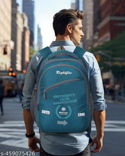 Large Stylish 35L Waterproof Laptop Backpack for Men & Women - Office, School, college, with free LED watch 001