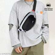Waist Bag, Multi-Pocket Lightweight, Durable Compact Fanny Pack (Black))