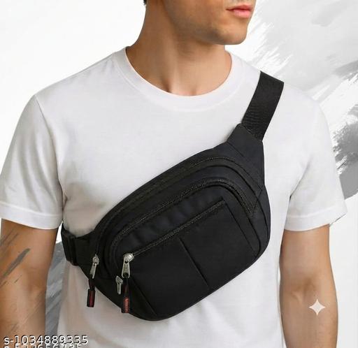 Holdex Premium Unisex Waist Bag for Men, Women, Boys & Girls | Multi Pocket Crossbody Sling Bag for Travel, Office, Gym, Walking & Daily Use
