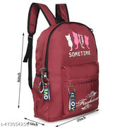 Backpack School Bag For Travel With Bottle Compartment | Trendy Water Resistant High Storage Bag For Men & Women | Boys & Girls Laptop Printed Backpack For College Gift
