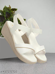 Kajmi Strepied Wedges Sandal For Women & Gilr's Trendy Comfort Fashion Latest Design Sandle For Women Fashion Casual Ethnic Wear Wedges Sandle For Woman