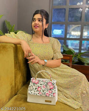 Fine design New stylish women white sling bag/Premium pu leather sling bags for women/Party bag and wedding bag for women/Women printed sling bag/Women casual hand bag