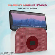 Microbots BR-611 Ultimate 10W Bluetooth Speaker Hi-fi Stereo Sound Surround Upto 08 Hours Playback, Best for Mobile, Laptop/PC, Ipad, Media Players with Multi Modes Aux/TF Card/USB(Red)