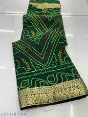 BANDHANI SAREE, GEORGETTE SAREE, CHUNRI SAREE, BANDHEJ SAREE, NEW SAREE, SAREE UNDER 300, SAREE UNDER 350, SAREE UNDER 400, TRENDING SAREE