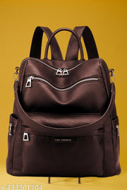 MomsyStore Girls Leather Backpacks for College And Office