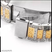 iik luxury Full Golden and silver Luxury Chain Analog watch for men and Boys