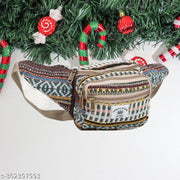 ANESHA Handmade Hemp Festival Waist pack Boho Hippie Waist Bag Hip Bum Running Belt Money Belt Fanny Pack Adjustable Waist Bag (Multicolour) Pack of 1