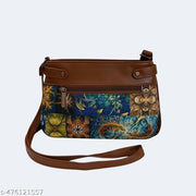 JUGNU-black Sling bag for women Hancraft   Prited Bag