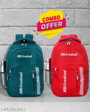 Combo of 2 casual Boys Girls Office School College Backpack Bag