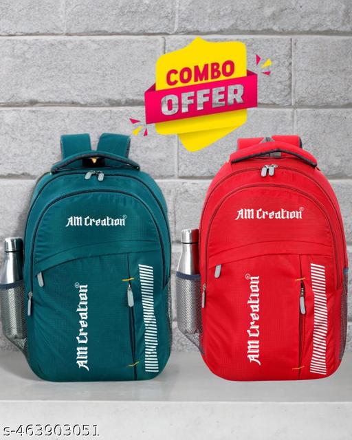 Combo of 2 casual Boys Girls Office School College Backpack Bag
