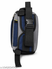 BLUE WAIST BAG WITH GOOD CUSHIONING I ELEGANT TO CARRY I PREMIUM WATER RESISTANT FABRIC I ADJUSTABLE 3 IN 1 STRAPS I DURABLE AND LIGHTWEIGHT