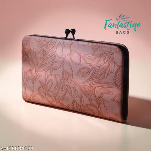 Fantastiqo Embossed Floral Clutch for Women - Elegant and Timeless