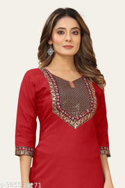 stylelist kurti with embraidered work