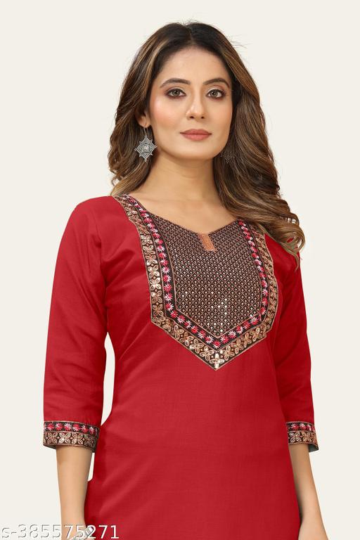 stylelist kurti with embraidered work